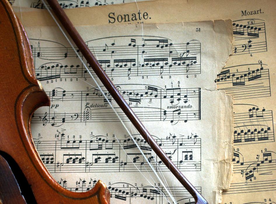 Musique, violon, sonate